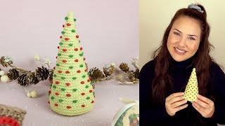 COMO FAZER ARVORE DE NATAL DE AMIGURUMI  | ATELIÊ JÉSSICA BRANDÃO | #074