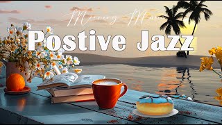 Postive Bossa Nova Jazz Music In A Coffee Shop Seaside and Wave Sea, Cafe Music ASMR