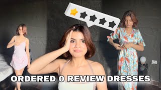 I BOUGHT 0 REVIEW  DRESSES , HIT OR MISS |NIBHA |