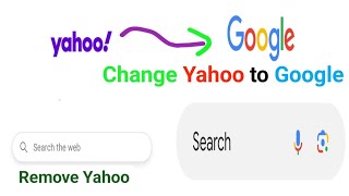 How to Change Yahoo to Google in Chrome Browser | Remove Yahoo search engine from chrome