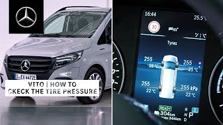 Mercedes-Benz Vito & eVito 2024 | How To Check The Tire Pressure