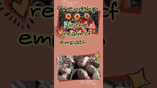 Friendship - In the realm of empathy...