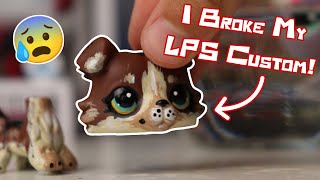 I BROKE MY LPS CUSTOM!!!