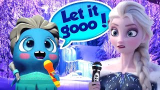 ❄️ Suéltalo ⛄️ Elsa de Frozen 🩵 Disney para niños | Canciones de Los Mini Moonies en Español