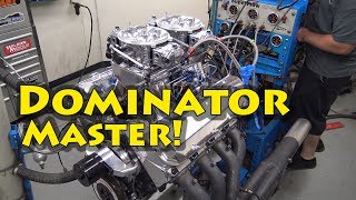 Dual Dominator 1442 HP Nitrous 632 BBC is taught to behave.  NRE. See how the pros do it.