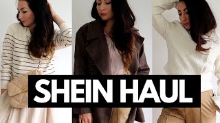 SHEIN FALL ESSENTIALS || SHEIN TRY ON HAUL || CAPSULE WARDROBE || Eliza Armand