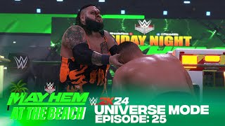 WWE 2K24 | Universe Mode - "MAYHEM AT THE BEACH" | #25