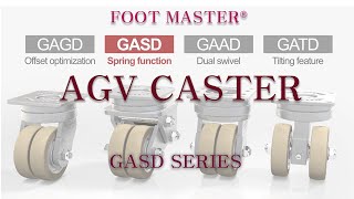 AGV casters by FOOT MASTER casters - (GASD) shock absorbing