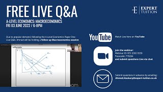 Free Macroeconomics Live Q&A, Fri 03 June, 6-8pm