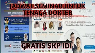 JADWAL SEMINAR ONLINE UNTUK TENAGA DOKTER JUNI 2020 | IDI | WEBINAR | ZOOMINAR