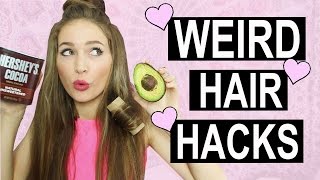 WEIRD INTERNET HAIR HACKS TESTED!