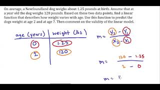 Creating a linear model, and is it valid?