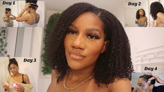 A week in my WASH N GO - How i preserve my hair overnight! | Natural Nadine