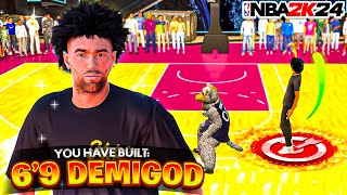 THIS 6'9 DEMIGOD ISO BUILD IS DOMINATING NBA 2K24!