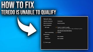 HOW TO FIX TEREDO IS UNABLE TO QUALIFY | UNABLE TO GO ONLINE | 2022 |