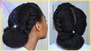 The SIMPLEST EVERYDAY NATURAL HAIRSTYLE FOR ANYONE With 4a, 4b, 4c Hair