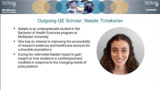 Queen Elizabeth Scholars: Insights from Natalie Tchakerian