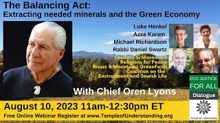 Chief Oren Lyons on climate & mining with Luke Henkel, Azza Karam, Michael Richardson, Rabbi Swartz