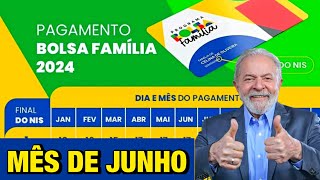 CALENDÁRIO MÊS DE JUNHO ANTECIPADO BOLSA FAMÍLIA TODOS OS NIS:1,2,3,4,5,6,7,8,9 e 0!