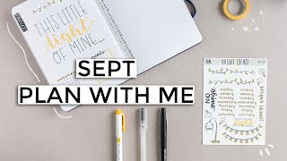 PLAN WITH ME | (Minimal) Sept 2019