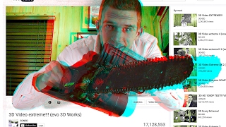 3D Video 🎞️ EXTREME ☠️ Electric Chainsaw 🔪