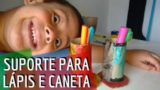 ✏ Como fazer Suporte para Lápis e Canetas | Jorge Miguel