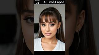 Reverse Aging of Ai Ariana Grande Look Alike #shorts #arianagrande