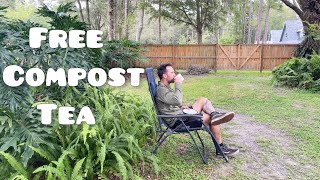 How to Make Free Compost Tea Using Scraps From Your Backyard | DIY Gardening