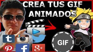 Cómo Crear Y Hacer GIFS Animados Muy Facil / Gif Para Redes Sociales 2019