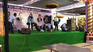 yoga performance by LBRCE yoga team on the occasion of annual day in  2019-20