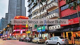 Evening walk around one of the busiest street in Johor Bahru - Jalan Wong Ah Fook | DJI Osmo Pocket