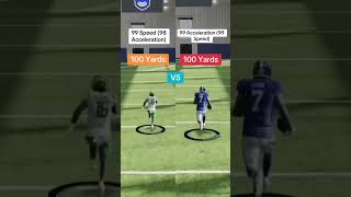 99 Speed vs 99 Acceleration: Who Wins a 100 Yard Sprint? CFB 25