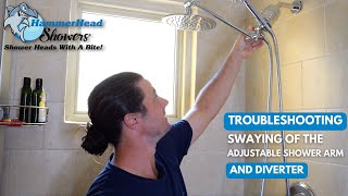 How to Stop Swaying of the Adjustable Shower Arm and Diverter