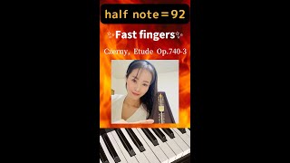 Czerny Etude, Op. 740-3. D Major (half note＝92)