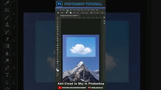 اضافه کردن ابر به آسمان در فتوشاپ #shorts