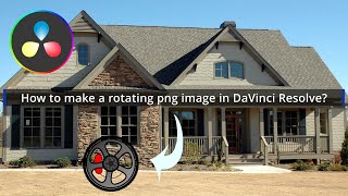 How to make a rotating png image in DaVinci Resolve without using effect or fusion?