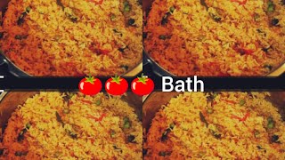 ಟಮೋಟೊ ಬೇಯಿಸಿ ಮಾಡಿದ  ಟಮೋಟೋ  ಬಾತ್//  Tomato  Bath  Recipe