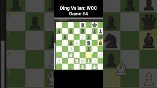 Ding Vs Ian: WCC Game #4!! #chess #magnuscarlsen #gothamchess #botez #chesstraps #chesstricks #fun