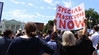 After Trump fired FBI Director Comey, protesters feel 'democracy is at stake'