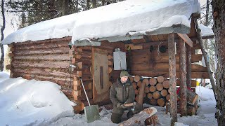 МЕТЕЛЬ, ПУРГА. ТАЕЖНАЯ ИЗБА, БЫТ. КРЮЧКИ НА НАЛИМА. ЛОПАТА ДЛЯ УСТАНОВКИ КАПКАНОВ.