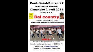 "FLOWER COUNTRY"- Vidéo N°1- Bal Country- Pont-Saint- Pierre (27)-02 04 2023