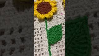 Trilho de Mesa🌻Vídeo Aula em Andamento 🍃🍃 #crochet #girassol #trilhodemesa