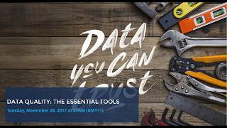 [Webinar] Data quality: The essential tools