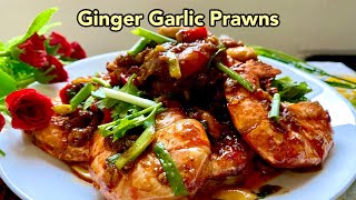 SPICY GINGER GARLIC PRAWNS