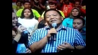 Bupati madina (DAHLAN HASAN) berantusias datang langsung mendukung syamsir di studio MNCTV