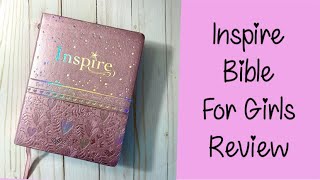 Inspire Bible for Girls Bible Review (Pink Soft Cover)