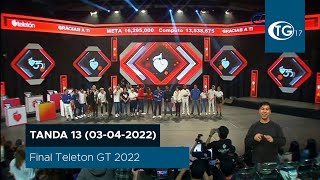 TeleGuate17 - Tanda 13 + Final Teleton GT 2022 (03-04-2022)