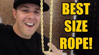 I found the BEST ROPE chain size to buy!