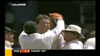 Glen McGrath humiliating Virender Sehwag - Great bowling