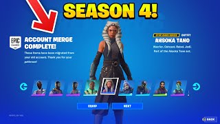 HOW TO MERGE FORTNITE ACCOUNTS! (Season 4)